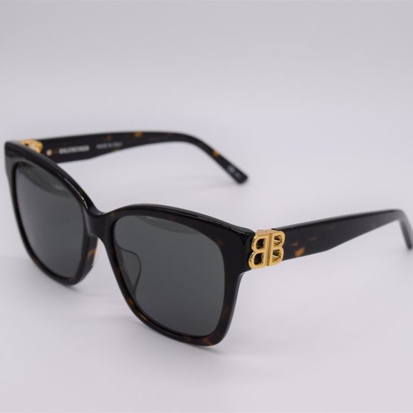 Balenciaga Accessories - BALENCIAGA Oversized Brown Square Frame Sunglasses